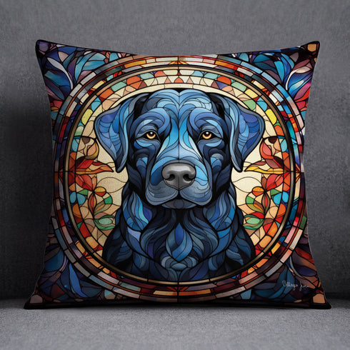 Labrador Black Suncatcher Design Cushion